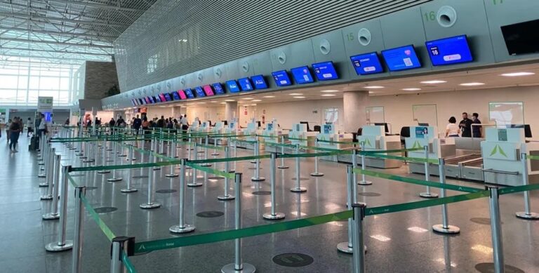 Imagem do setor de embarque do Aeroporto de Natal.