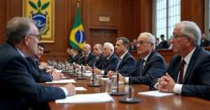 Plenária da Câmara Legislativa do Rio Grande do Norte com políticos em sessão oficial